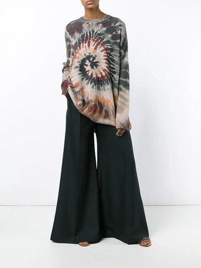 Shop Valentino High Waisted Silk Trousers