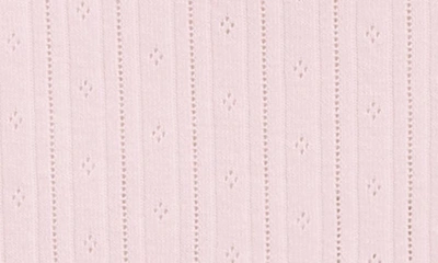 Shop Paloma Wool Clairo Low Waist Pointelle Miniskirt In Pink
