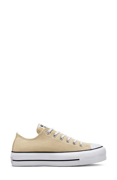 Shop Converse Chuck Taylor® All Star® Lift Platform Oxford Sneaker In Oat Milk/ White/ Black