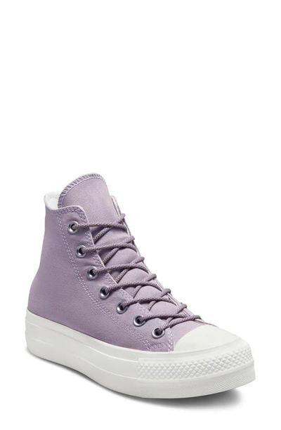 bekken hoeveelheid verkoop erfgoed Converse Chuck Taylor® All Star® Lift High Top Platform Trainer In Lilac/  Vapor Violet/ Egret | ModeSens