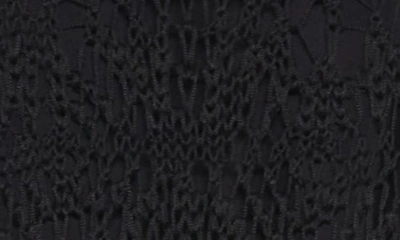 Shop Tom Ford Fine Crochet Lace Long Sleeve Midi Dress In Black