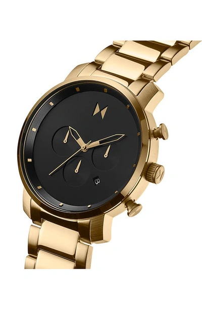 Shop Mvmt Watches Chronograph Bracelet Watch, 45mm In Black