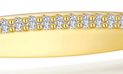 Shop Lafonn Pavé Simulated Diamond Twisted Bangle Bracelet In White/ Gold