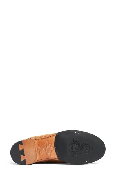 The Office Of Angela Scott Miss Emma Brogue Suede Mules In Cognac Suede