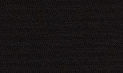 Shop St John St. John Collection Sleeveless Mock Neck Rack Stitch Sweater Dress In Black
