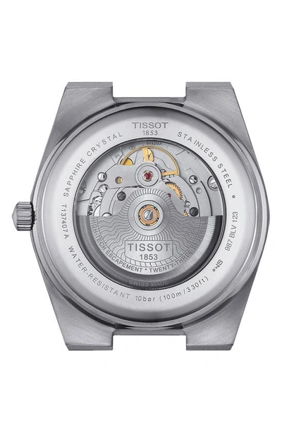 Shop Tissot Prx Powermatic 80 Rubber Strap Watch, 40mm In Black