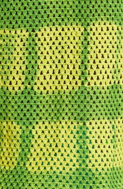 Shop Agr Harmony Crochet Tank In Green/ Yellow
