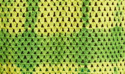 Shop Agr Harmony Crochet Tank In Green/ Yellow