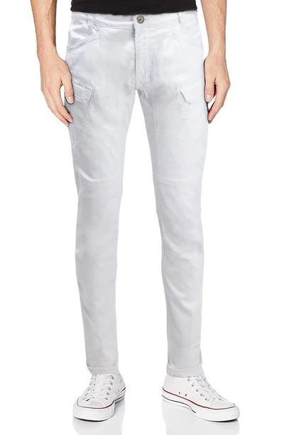X-ray Stretch Twill Slim Fit Cargo Pants In Whitednu