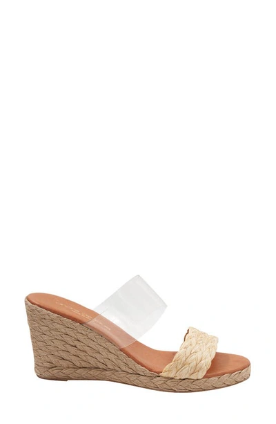 Shop Andre Assous André Assous Anfisa Espadrille Wedge Sandal In Beige