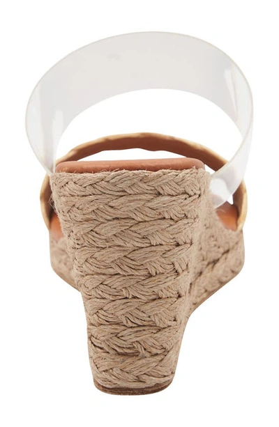 Andre Assous Anfisa Womens Padded Insole Slip On Wedge Sandals In Beige
