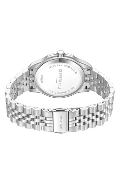 Shop Kenneth Cole Classic Bracelet Watch, 20mm In Silver