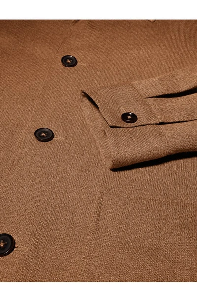 Zegna Patch-pocket Button-fastening Jacket In Vicuna