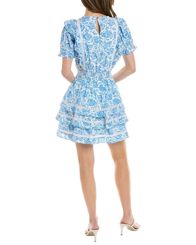 Sail To Sable Flutter Dress In Blue