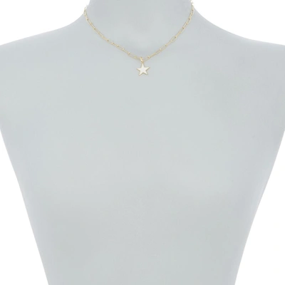 Adornia 14k Over Silver Star Necklace In White