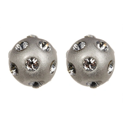 Shop Adornia Crystal Disco Ball Studs Silver