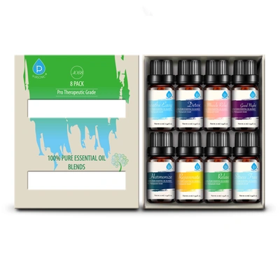 Shop Pursonic Blends Of 100% Pure Essential Aromatherapy Oils Gift Set-8 Pack , 10ml In Multi