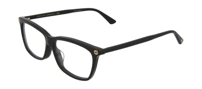 Shop Gucci Gg0042oa-30001018001 Square/rectangle Eyeglasses In White