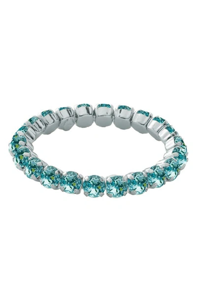 Shop Sorrelli Sienna Stretch Bracelet In Aquamarine