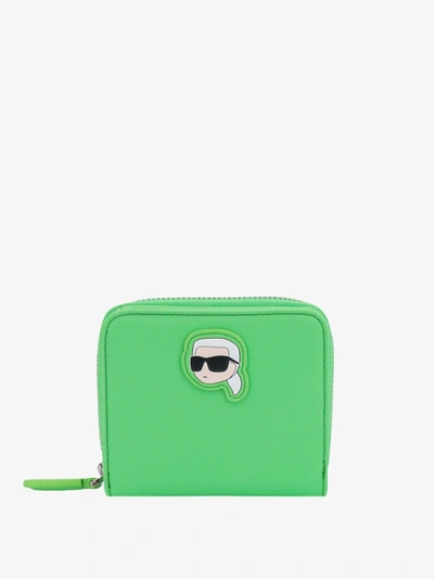 Shop Karl Lagerfeld Wallet In Green