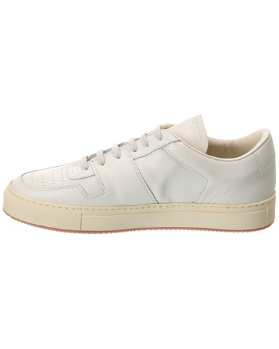 Shop Common Projects Decades Low Leather Sneaker In White