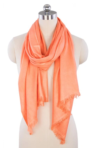 Shop Saachi Set Of 3 Solid & Floral Scarves In Orange