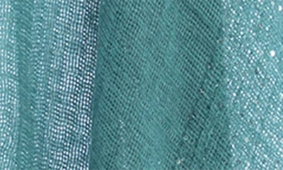 Shop Saachi Sequin Embellished Ruana In Turquoise