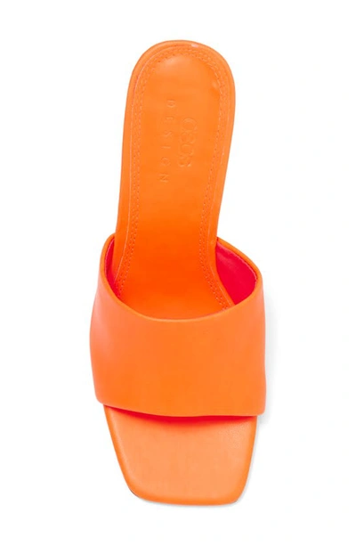 Shop Asos Design True High Wedge Sandal In Orange