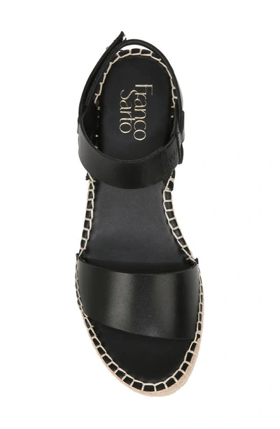 Shop Franco Sarto Patra Platform Wedge Espadrille Sandal In Black
