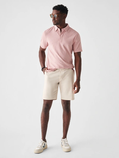 Shop Faherty Movement&trade; Chino Short (9" Inseam) In Light Sand
