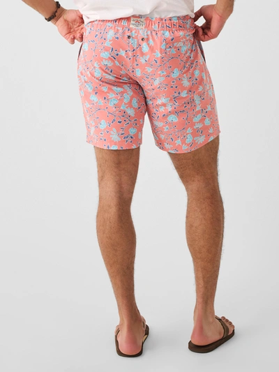 Shop Faherty Beacon Trunk (7" Inseam) In Rose Pointe Floral