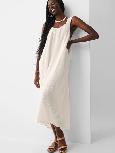 Shop Faherty Dream Cotton Gauze Sintra Cover Up In White
