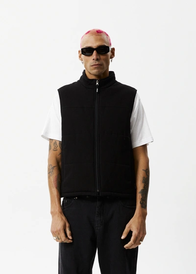 Shop Afends Puffer Vest In Black