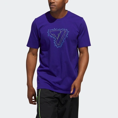 Shop Adidas Originals Men's Adidas Trae Graphic Tee In Purple