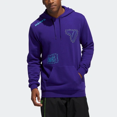 Shop Adidas Originals Men's Adidas Trae Hoodie In Purple