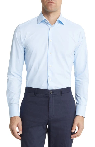 Shop Eton Slim Fit Stretch Dress Shirt In Light/ Pastel Blue