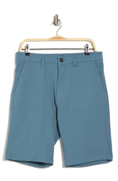 Shop Union Flex Knit Twill Chino Shorts In Tidal Wave