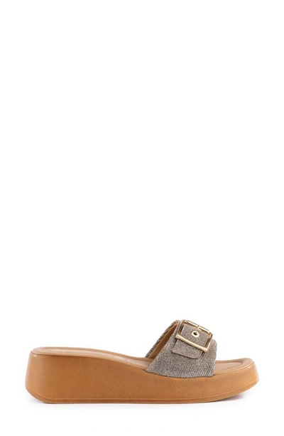 Shop Seychelles Cherry Platform Wedge Slide Sandal In Shimmer