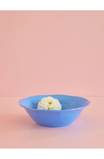 Rice Set Of Four Melamine Soup Bowls In Sky Blue