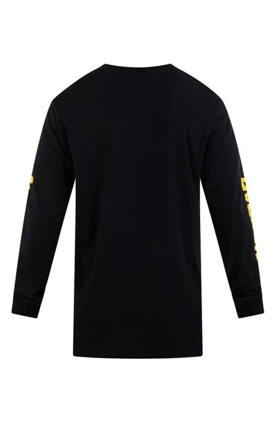 Shop Hurley X Nascar Everyday Flame Long Sleeve Graphic Tee In Black