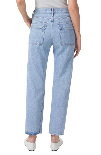 Shop Agolde Cooper Relaxed Cargo Organic Cotton Jeans In Rank