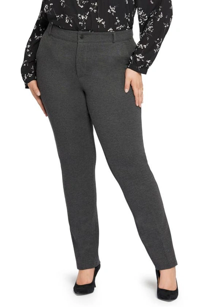 Nydj Sculpt-her™ Classic Trousers In Charcoal Heathered