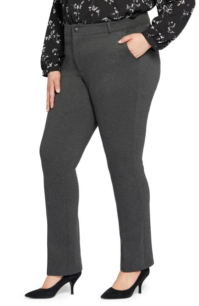 Nydj Sculpt-her™ Classic Trousers In Charcoal Heathered