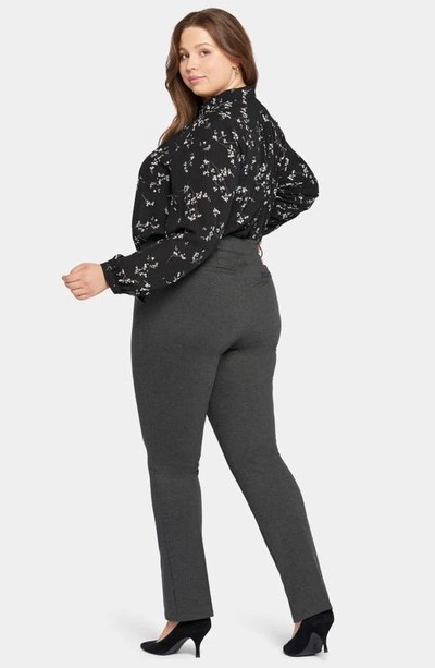Nydj Sculpt-her™ Classic Trousers In Charcoal Heathered
