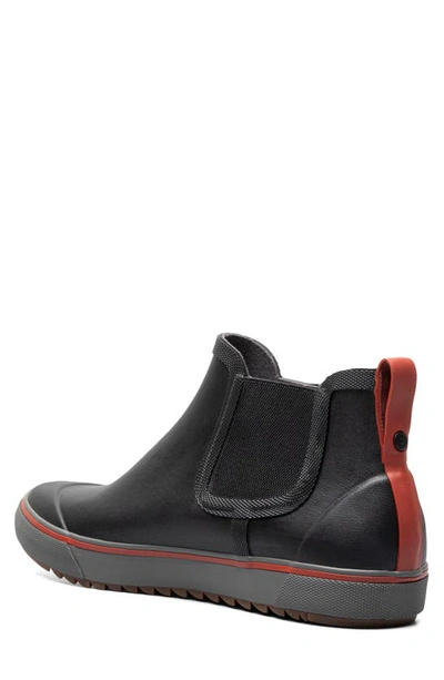 Bogs Kicker Ii Waterproof Chelsea Rain Boot In Black
