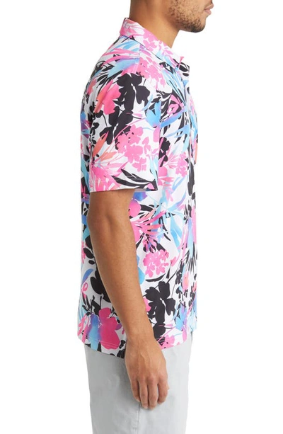 Shop Chubbies Performance Stretch Polo In Bloom Slammer