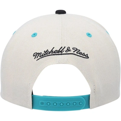 Shop Mitchell & Ness Cream/black San Antonio Spurs Hardwood Classics Pop Snapback Hat