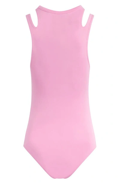 Shop Hudson Cutout Sleeveless Bodysuit In Fuchsia Pink
