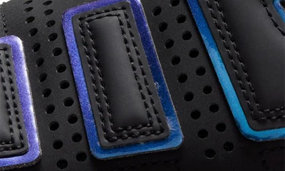 Shop Nike Air More Uptempo Slide Sandal In Black/ Multi/ Sanddrift