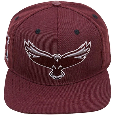 Shop Pro Standard Maroon Maryland Eastern Shore Hawks Evergreen Mascot Snapback Hat